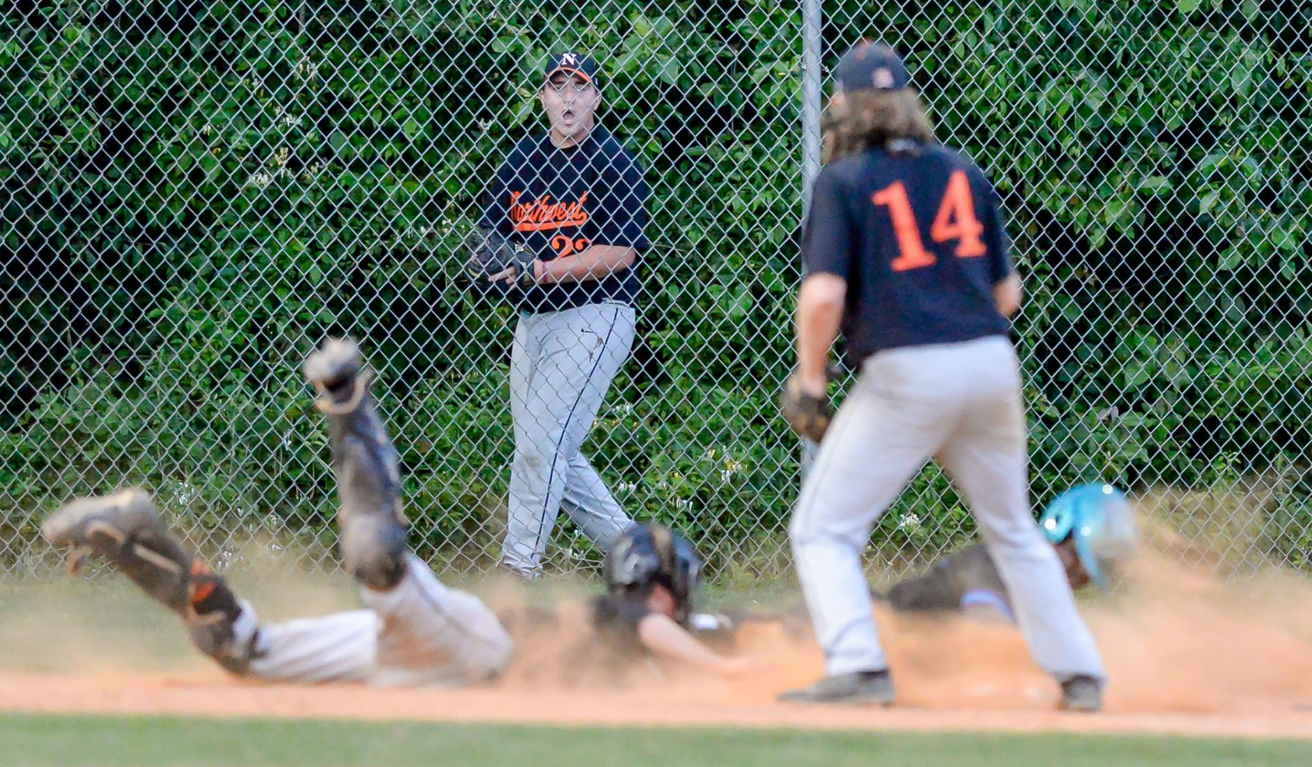 Friday night baseball action